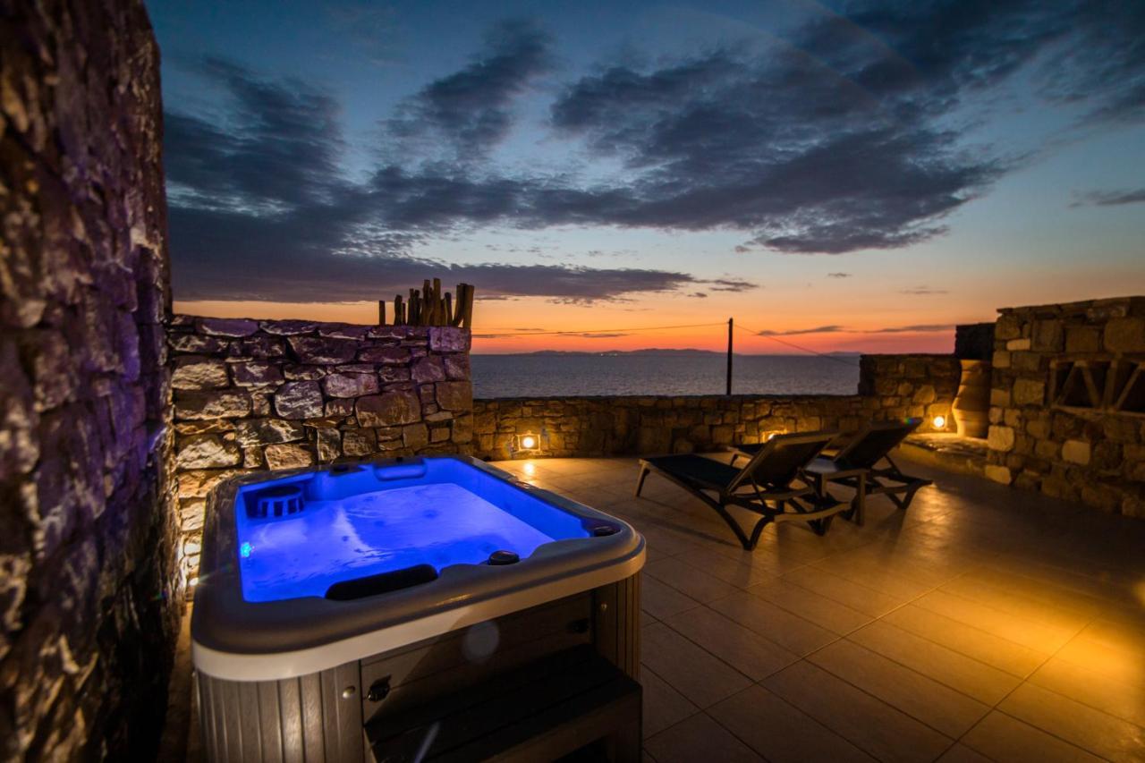 Gorgeous Studio In Cycladic Architecture Overlooking The Aegean Lägenhet Houlakia  Exteriör bild
