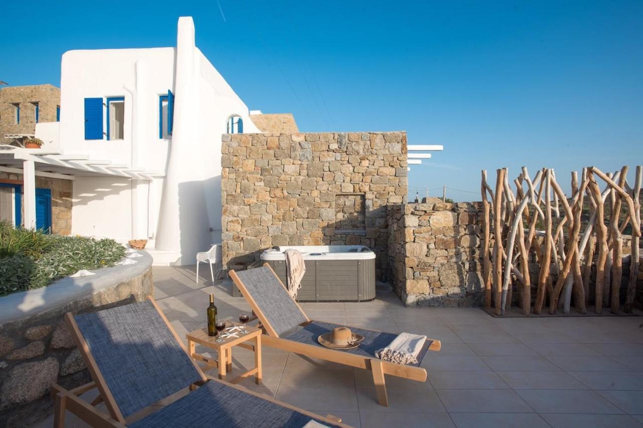 Gorgeous Studio In Cycladic Architecture Overlooking The Aegean Lägenhet Houlakia  Exteriör bild