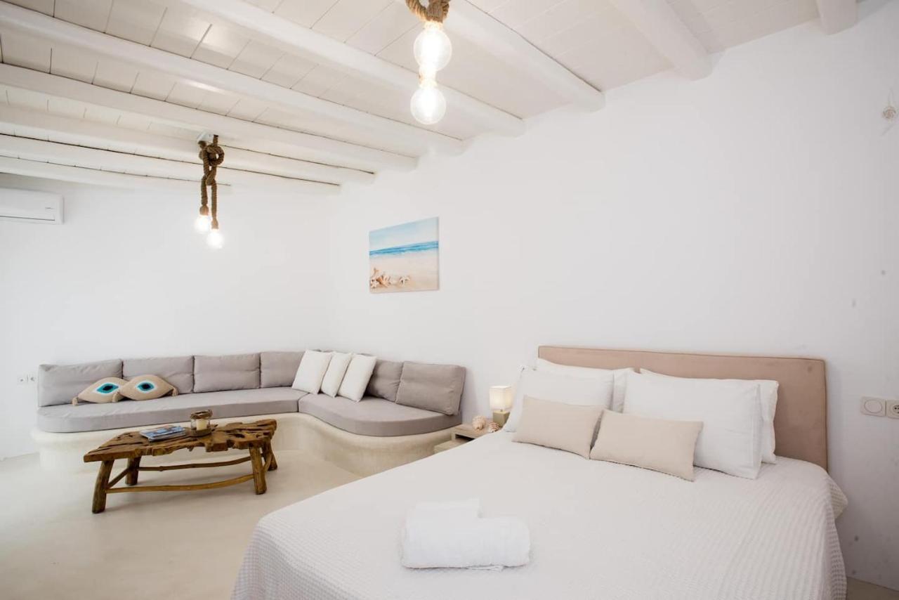 Gorgeous Studio In Cycladic Architecture Overlooking The Aegean Lägenhet Houlakia  Exteriör bild