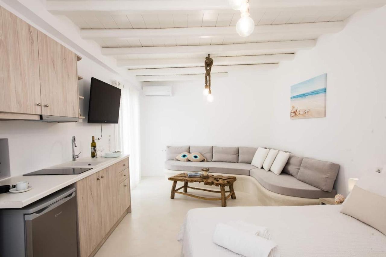 Gorgeous Studio In Cycladic Architecture Overlooking The Aegean Lägenhet Houlakia  Exteriör bild
